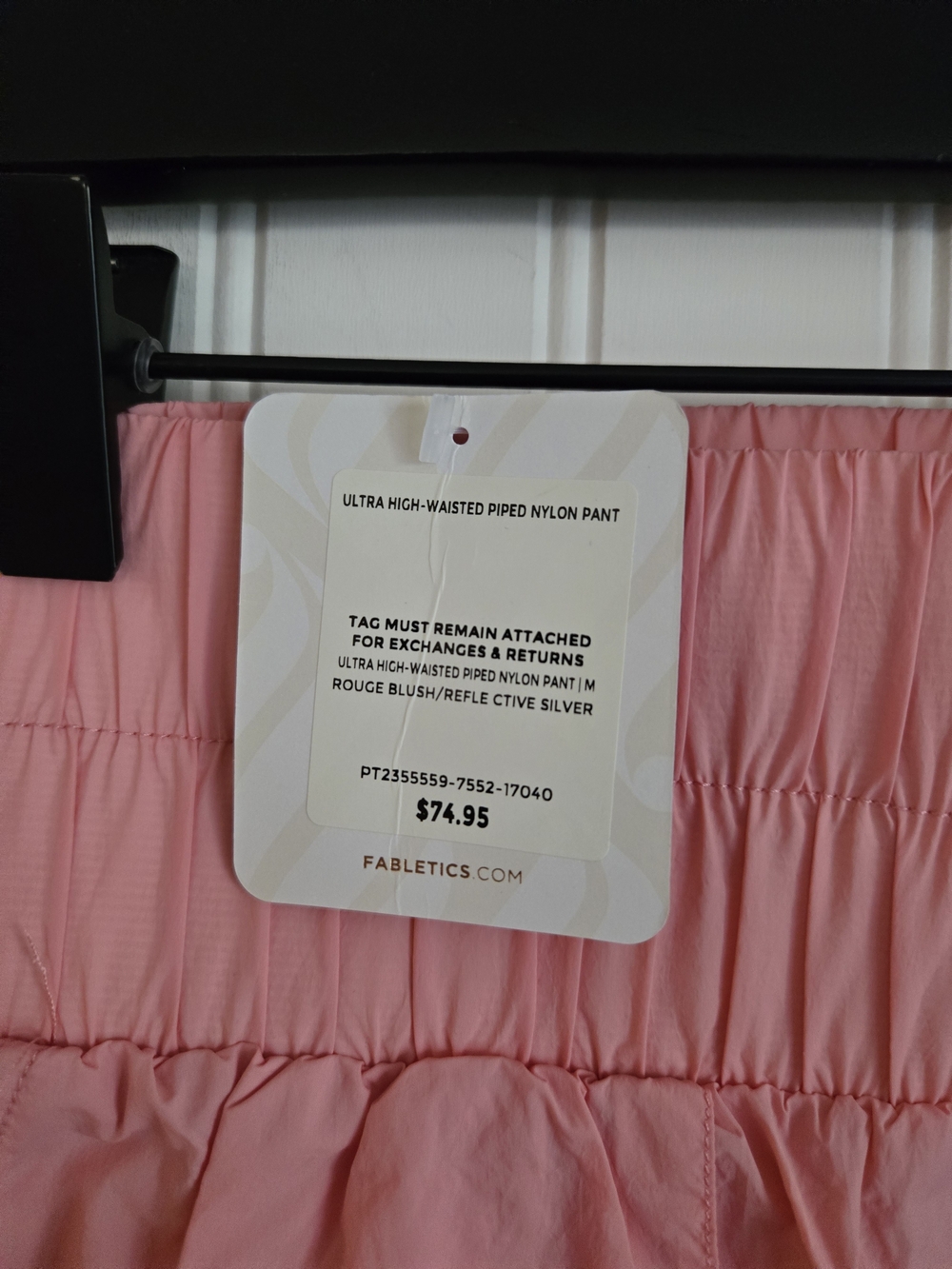 Fabletics Nwt Pink Elastic-Waist Light Weight Acrive Wear Joggers - Picture 5 of 8